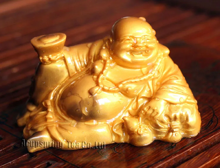 Амутирующий аллохройный талисман Золотой Будда украшение чайный питомец фэн-шуй