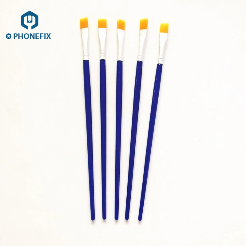 5 pcs PHONEFIX Антистатическая щетка паста пайка флюс на печатную плату BGA Ceaning Щетка Для Чистки электроники телефон компоненты - Цвет: 5 pcs