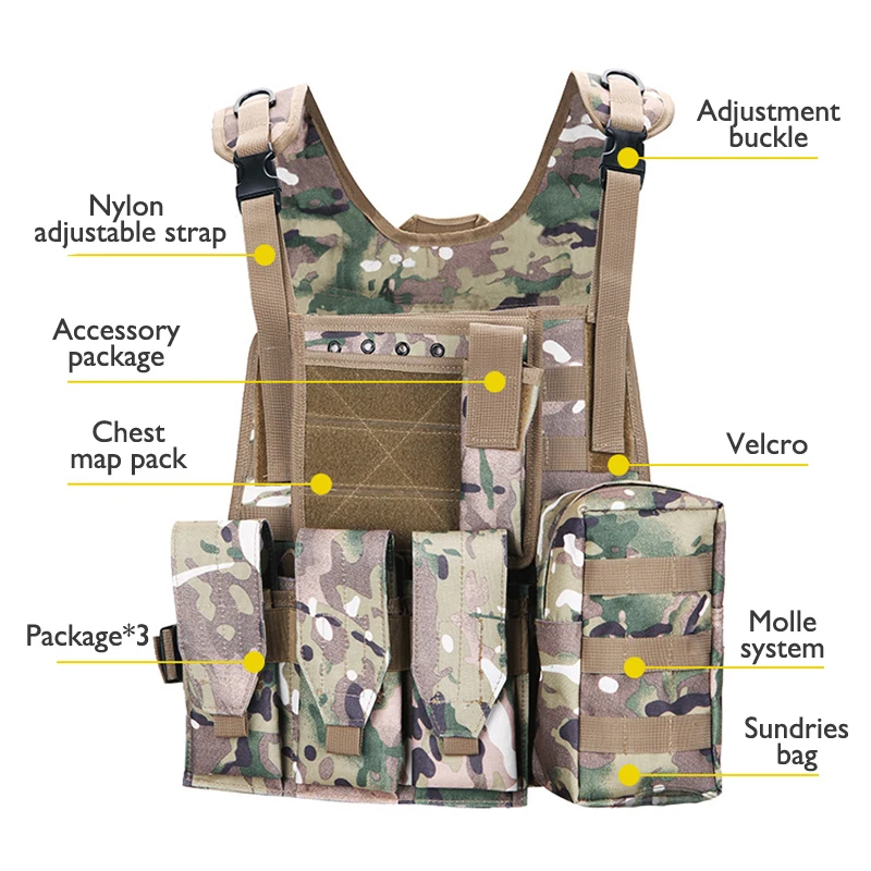 Мужская камуфляжная военная техника тактический армейский жилеты армейские