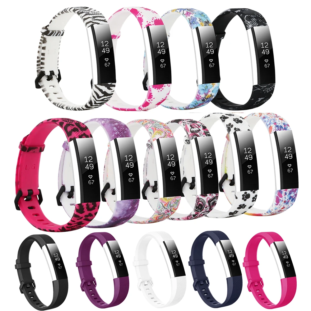

Аксессуары Honecumi Для Fitbit Alta HR простые и Цветочные Цвета Для Fitbit Alta HR /Alta фитнес-браслет для женщин и мужчин