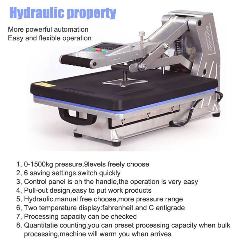 

1PC Digital LCD T-Shirt Printing Machine with Data storage, Adjustable machining Number / Time Sublimation Printers