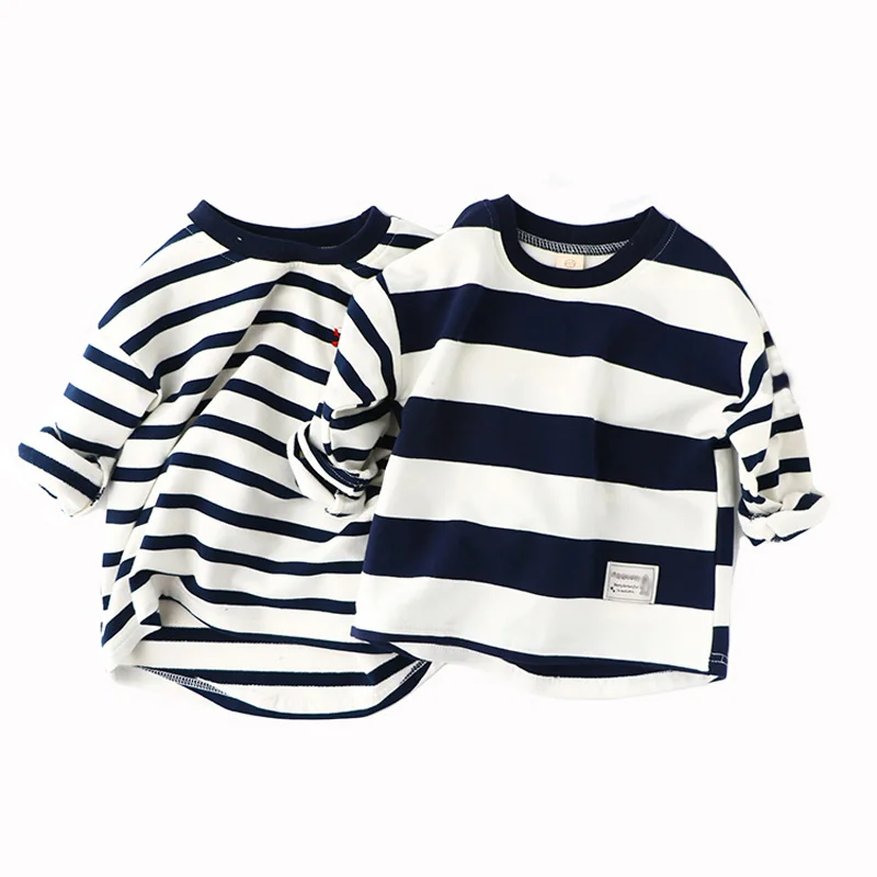 

children girl top 2018 new baby girls clothes spring autumn striped kids clothes girls t shirt size 3-9y DQ466