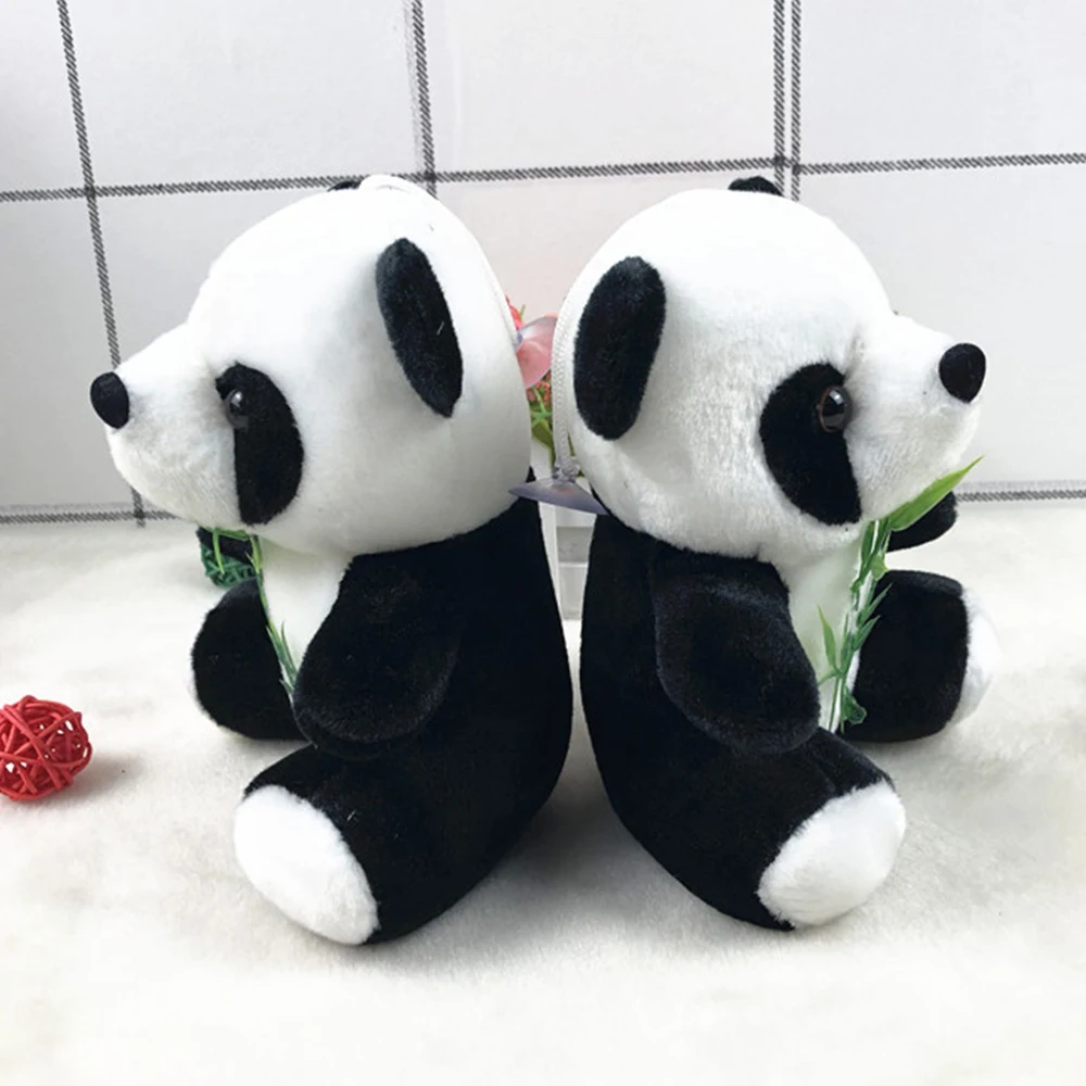 Адсорбируемый Emulational Panda Плюшевые мишки для букеты с бамбуковыми листьями