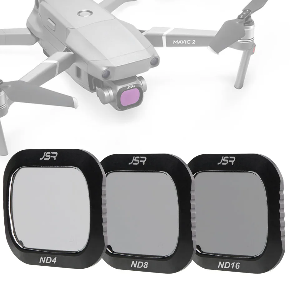 

Для дрона DJI Mavic 2 Pro ND4 + ND8 + ND16 фильтр нейтральной плотности стекло для DJI Mavic2 Pro/Профессиональная защита набор аксессуаров