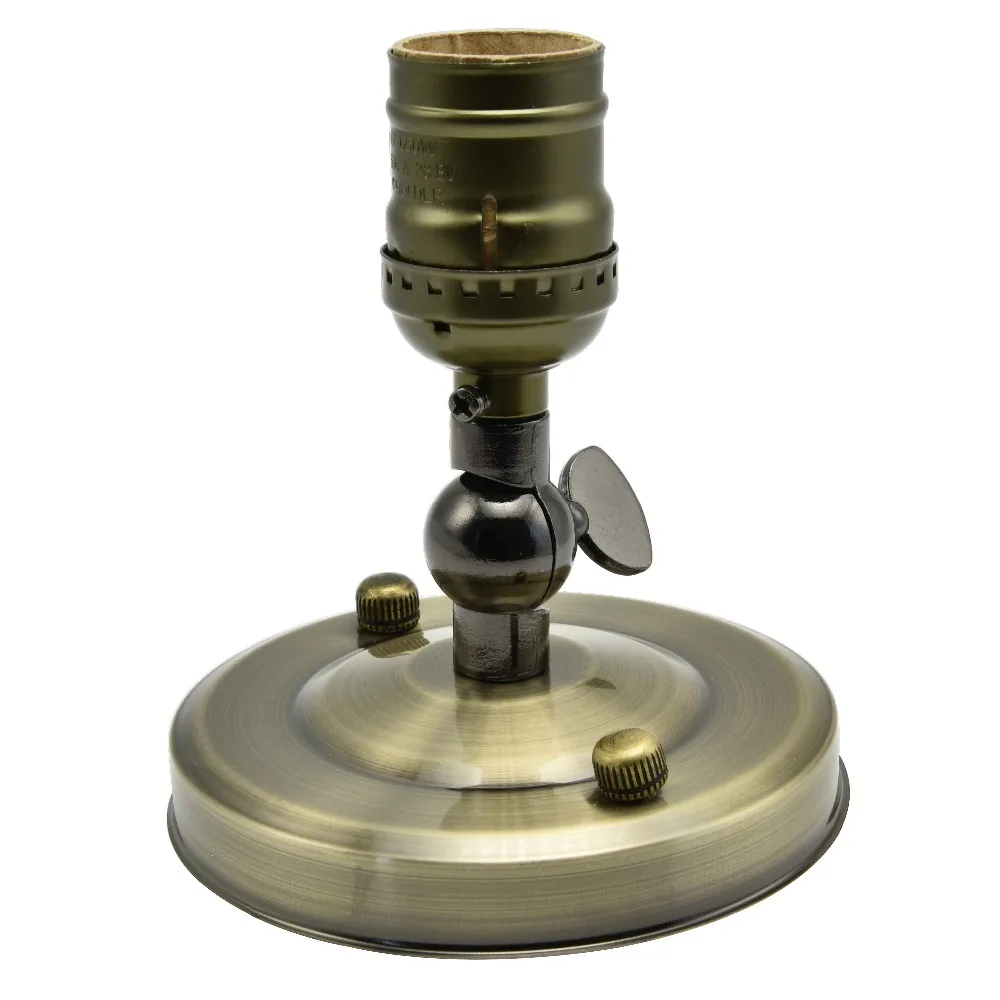 E27 потолочный светильник розетка Античная алюминиевая лампа держатель UL