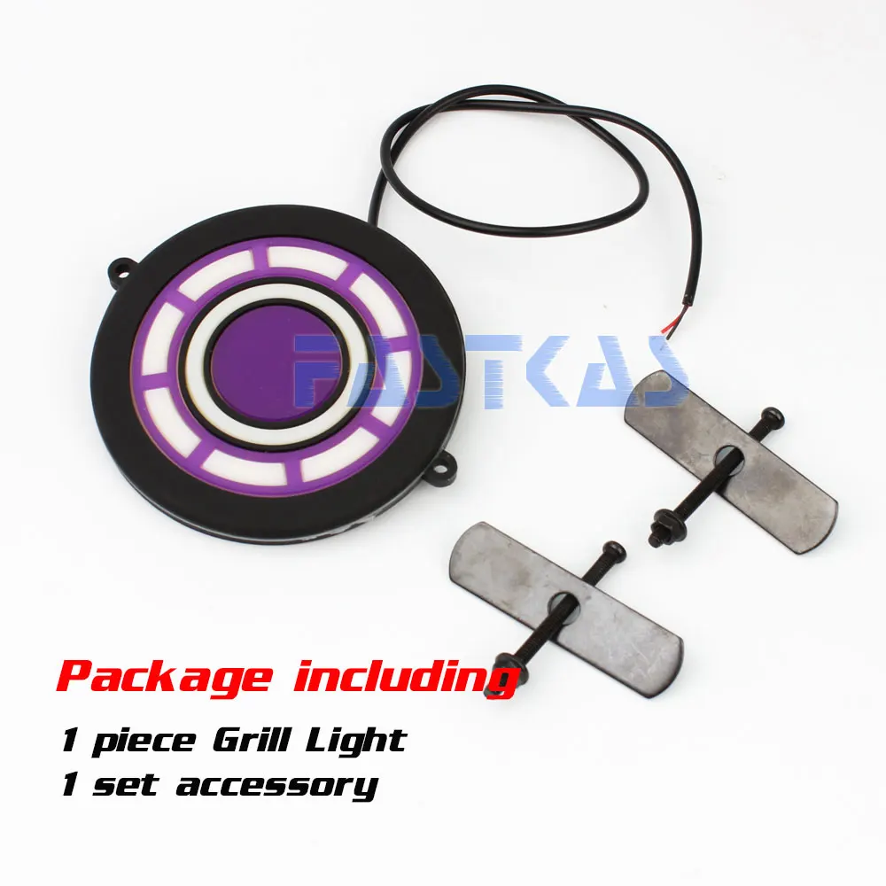 9 см светодиодный гриль светильник автомобилей с напряжением 12 В 3D Стиль дневные