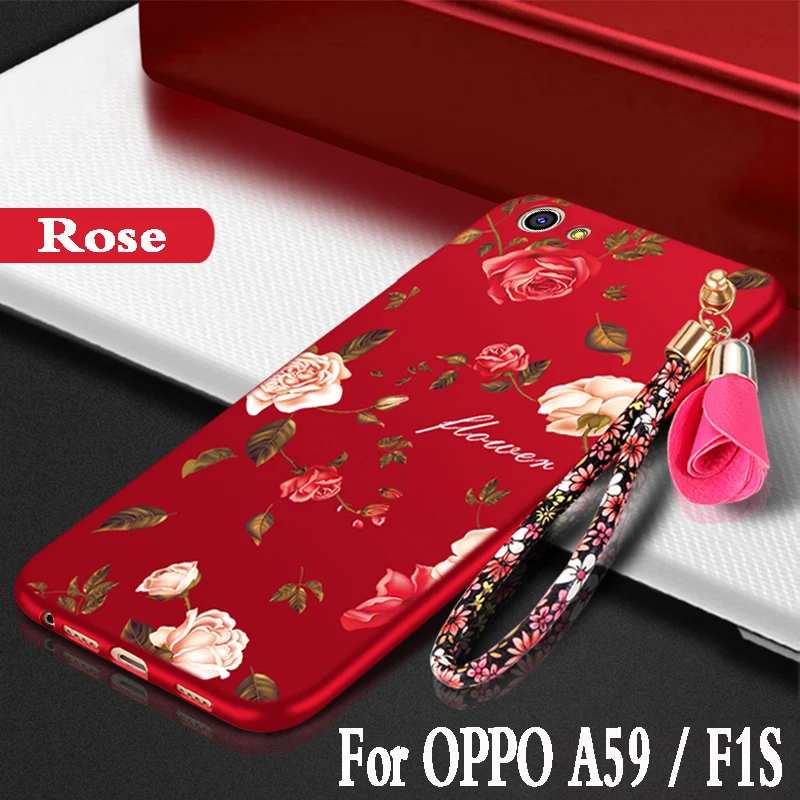 For oppo F1S cases and covers silicone luxury 3D Flowers fundas protector mobile phone case a59 f1s cover TPU |