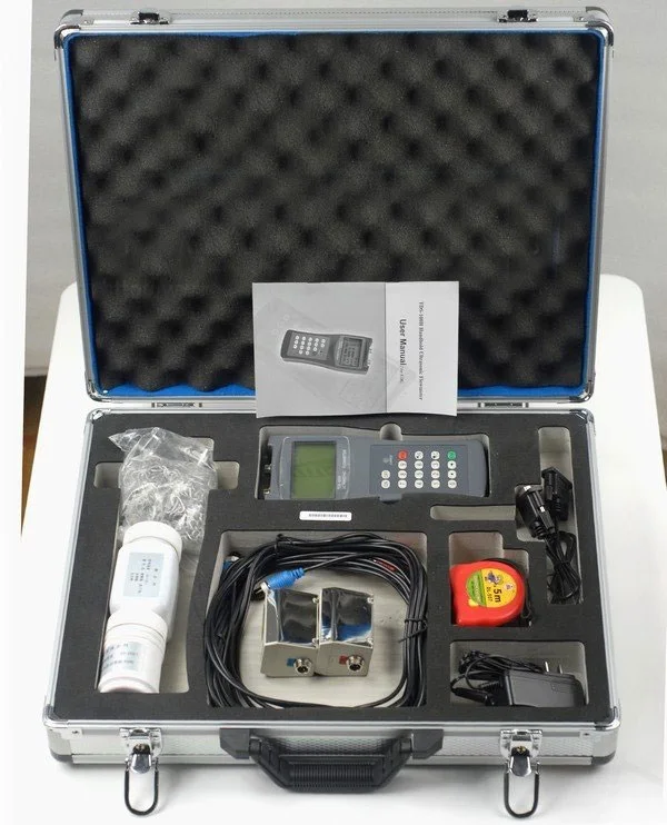 

TDS-100H-M2+S2 Handheld Ultrasonic Flow Meter Flowmeter with Clamp on Sensor DN15-700mm
