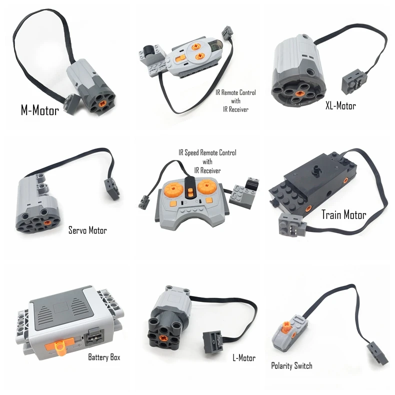 

HIGH-Tech Power Functions Servo Motor Polarity Switch IR Speed Remote Control Receiver Battery Box creator