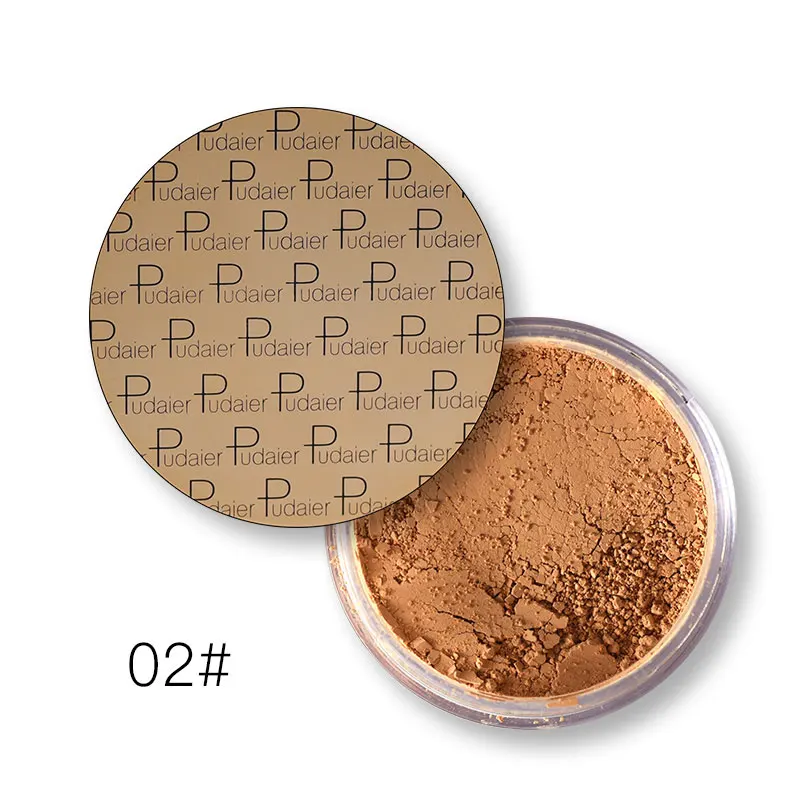 Color 02 Pudaier 8 цветов рассыпчатая пудра для лица макияж стойкий бронзатор матовая установка контурная основа для отбеливания темной кожи - Цвет: Color 02