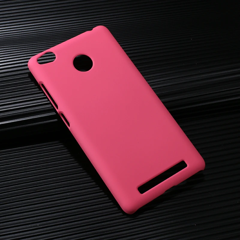 Жесткий чехол для Xiaomi Hongmi 3 S редми красный рис 5.0 &quotматовый Дизайн мобильного