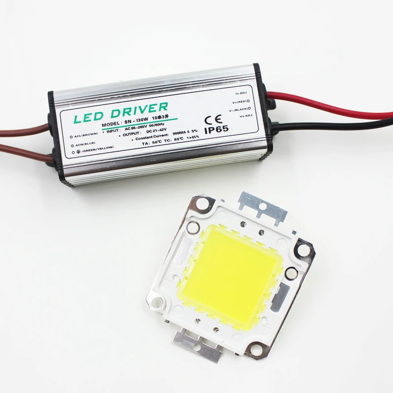 Реальный полный ватт 30 Вт высокой мощности COB Светодиодный лампа рассеянного