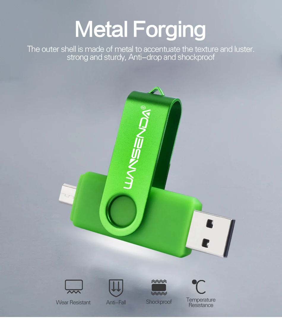 Быстрая скорость Wansenda 256 ГБ 128 Гб 64 Гб OTG USB флеш-накопитель для телефона Android флеш-накопитель 32 Гб 16 Гб Флешка 8 Гб otg USB 2,0 USB флешка