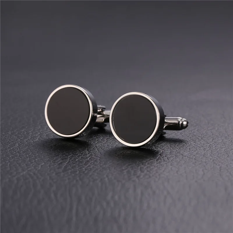 Collare роскошные запонки для мужчин простой круглой формы золото/браслет