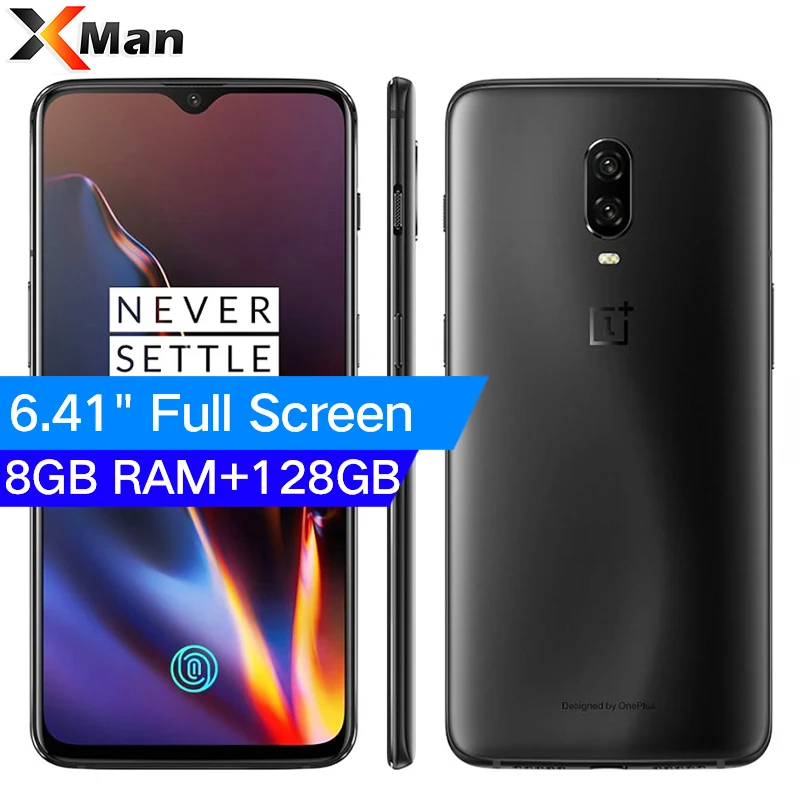 Новый Oneplus 6T 6 t 8 ГБ ОЗУ 128 Гб ПЗУ мобильный телефон Snapdragon 845 двойная камера s 41