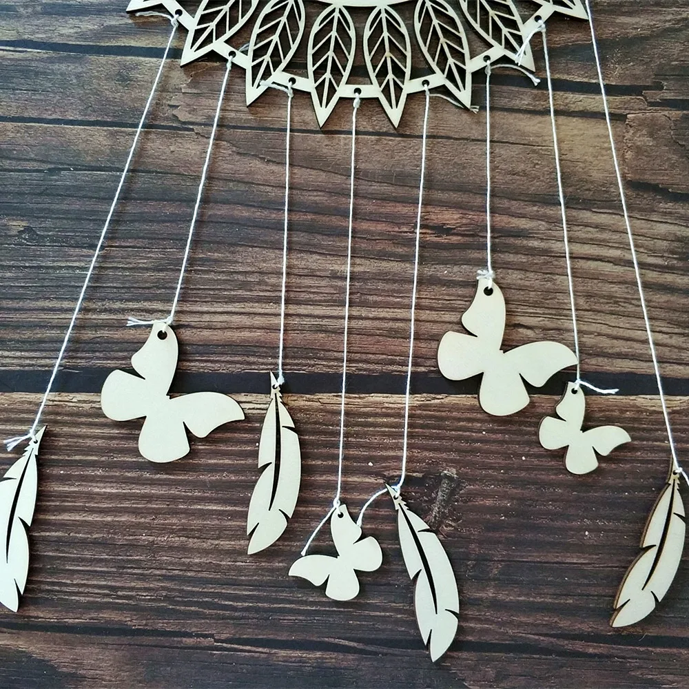 Персонализированные деревянные Ловец снов на стену висячие украшения