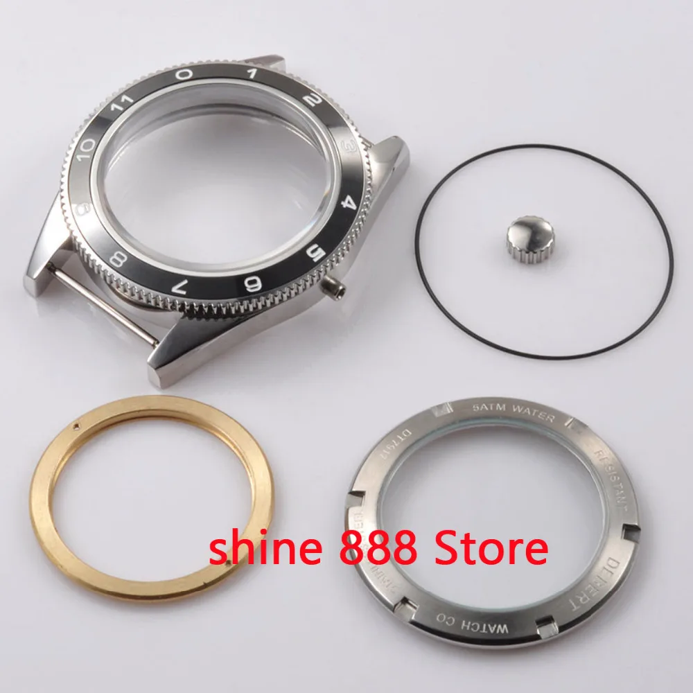 41 мм черный керамический сапфировый чехол для часов подходят ETA 2824 2836|Ремонтные