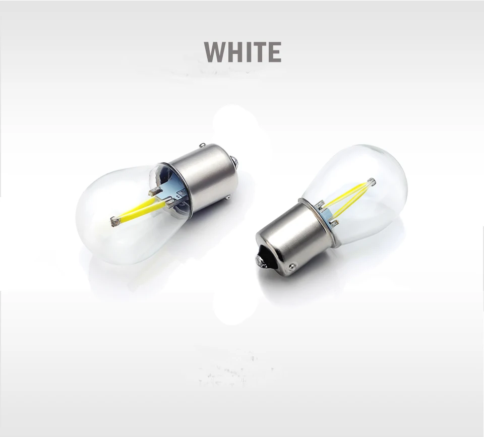Новейшая модель; P21W LED ba15s 1156 со светодиодными нитями на чип света автомобиля S25 авто автомобиля заднего хода Поворотная сигнальная лампа DRL Белый 12v 24v