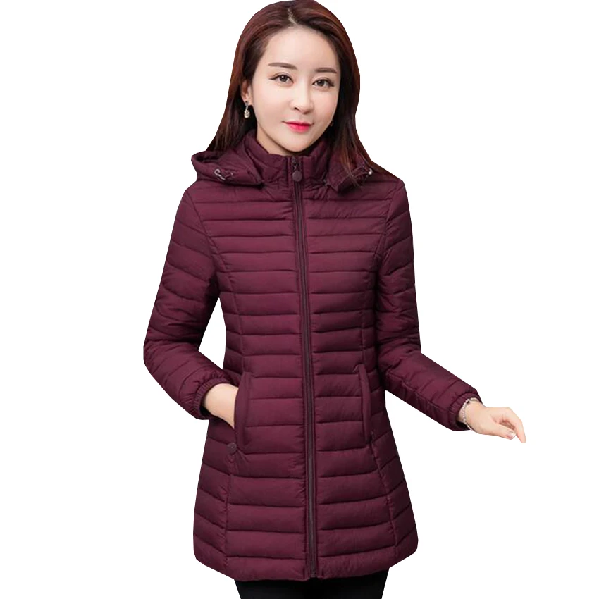 Женские парки куртка новое зимнее теплое хлопковое пальто с капюшоном женская