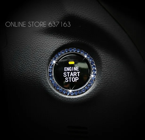 Кнопка запуска Стразы с инкрустацией наклейка на зажигание для Toyota 4runner Avalon Camry