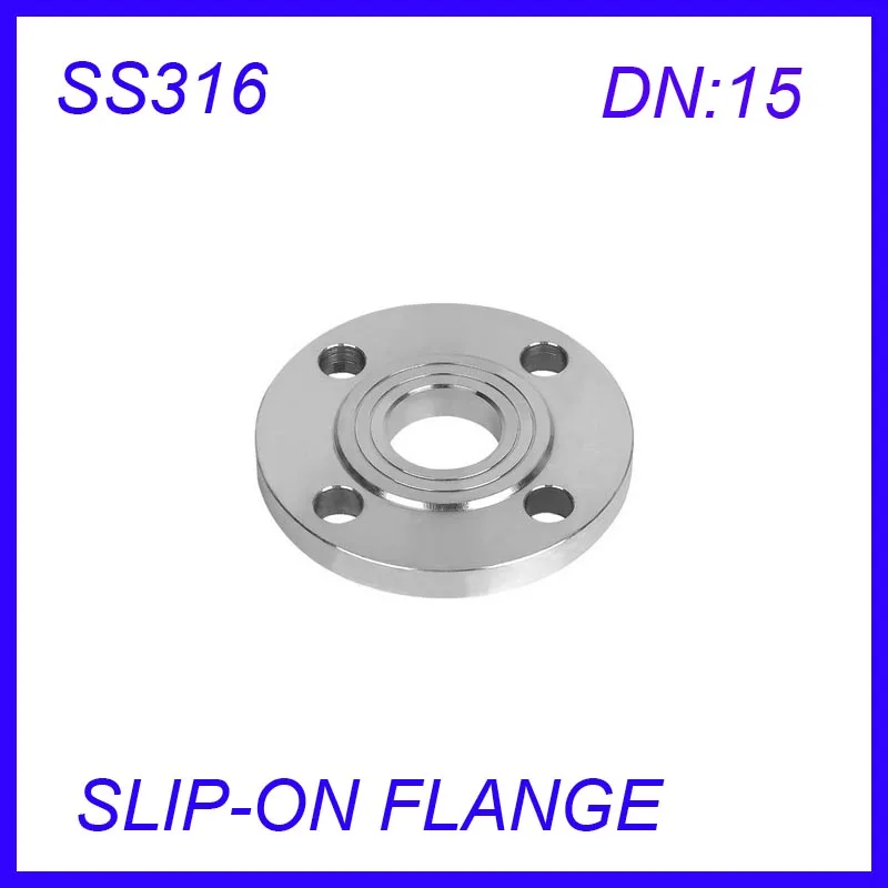 

DN15 Stainless Steel SS316L RAISED FACE 4-Bolt SLIP-ON FLANGE Industrial