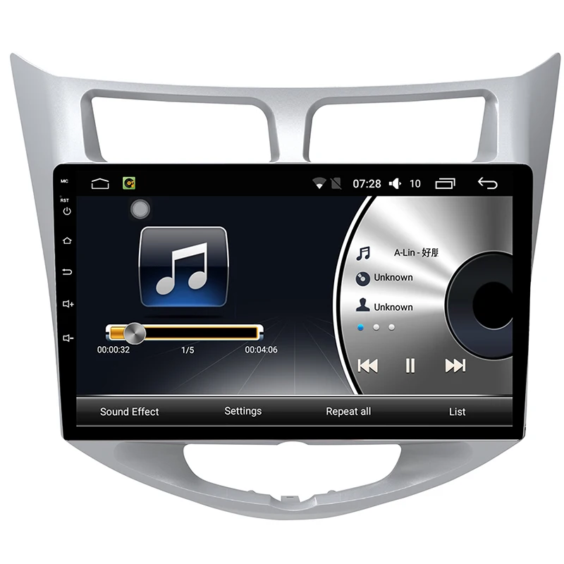 Авторадио android 7 1 Автомобильный GPS навигатор для современного verna 2012 2016 Аудио
