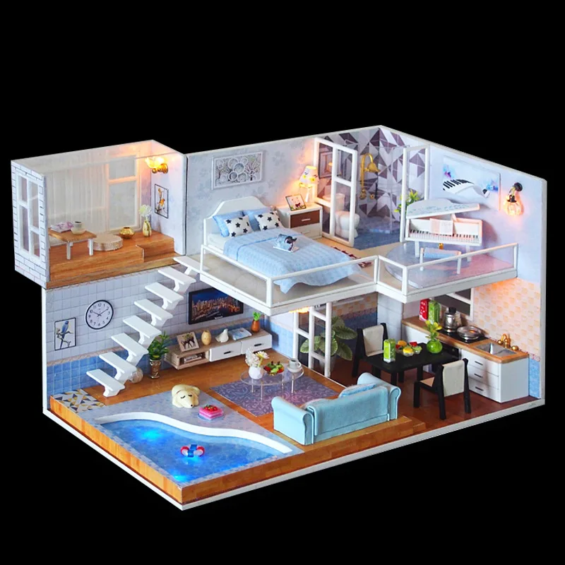 Jkale игрушка для детей 3D детские игрушки сделай сам Кукольный дом миниатюрная