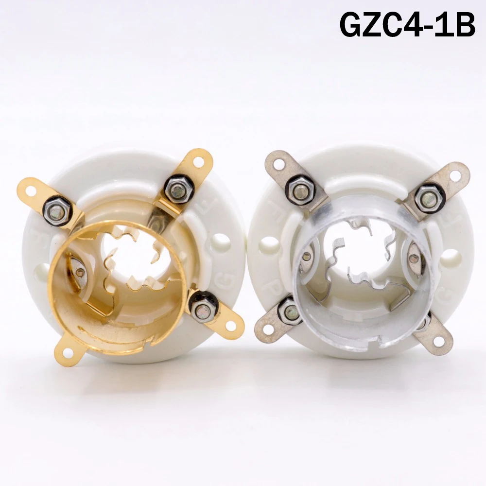 GD-PARTS 1 шт. 4pin Керамика ламповая панель для FU-5 805 845 211 810 GL211/300B, 2A3, FU-811, 811, 274A, 71A, 866, Hi-Fi, Винтаж усилитель "сделай сам"