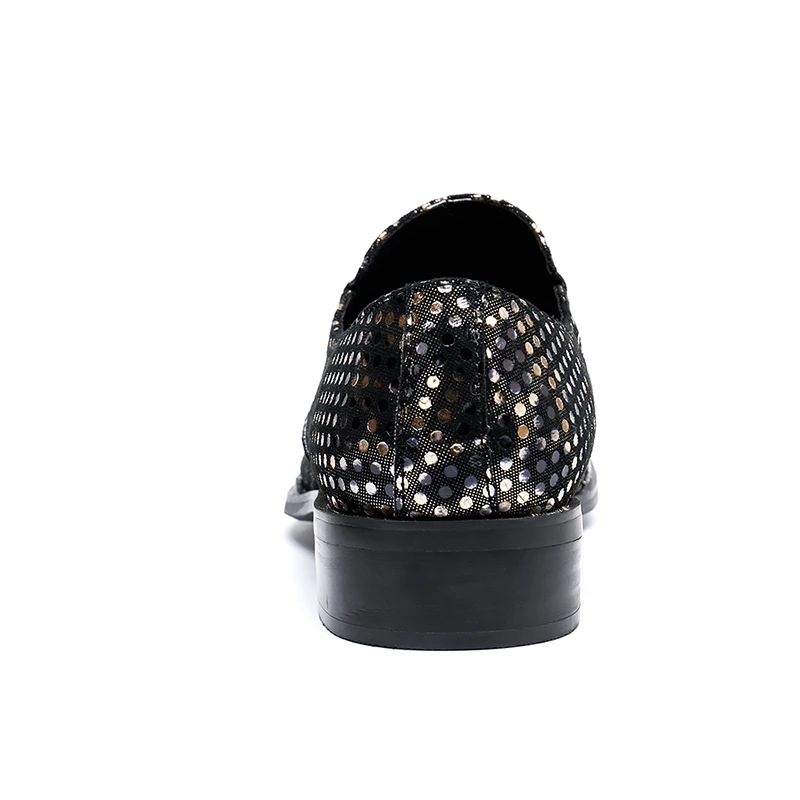 Мужские туфли-Лоферы для вечерние модная трендовая обувь мужская кожаная