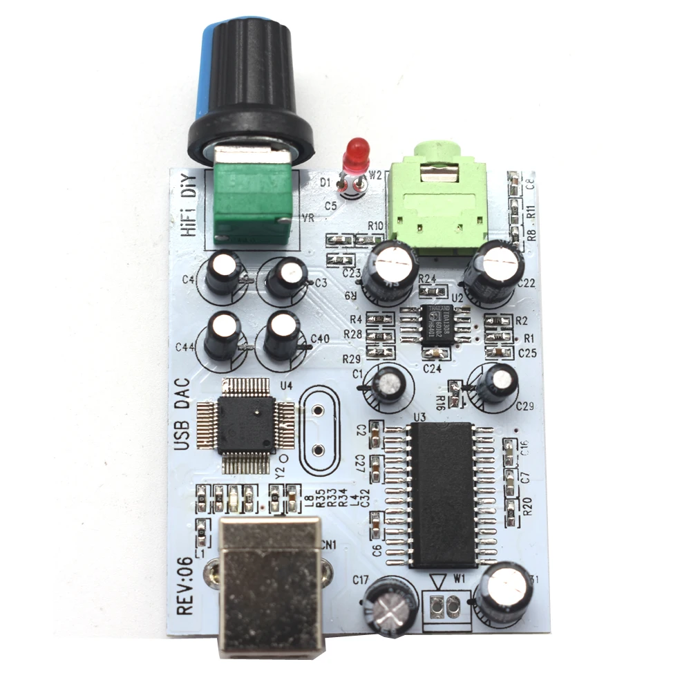 Lusya CM108+ TDA1305T+ TDA1308 аудио карта IIS/ies до 3,5 мм выход USB Amp USB DAC декодер A1-009