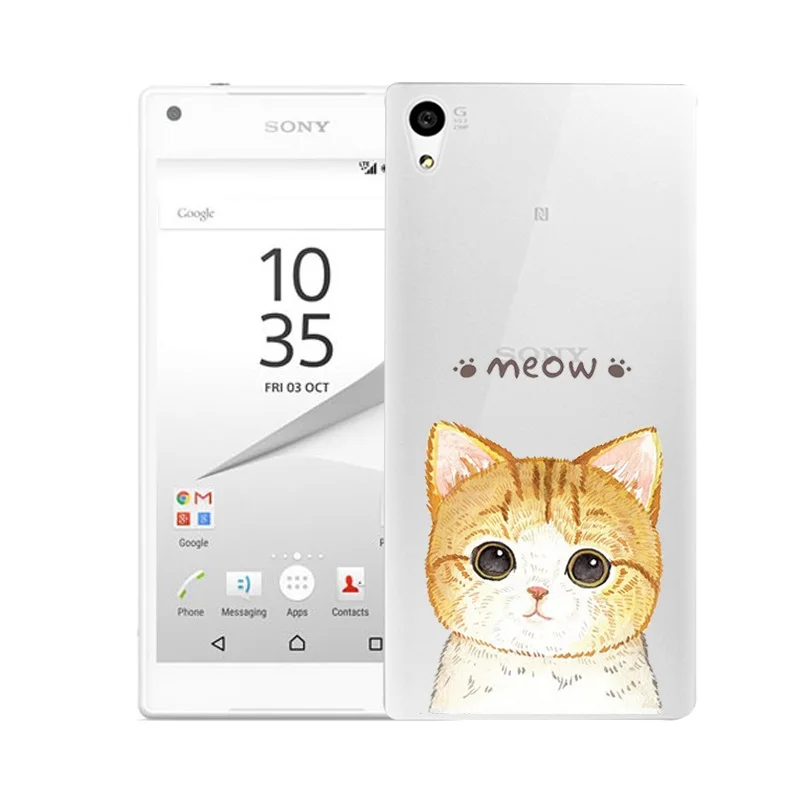 Qmswei ТПУ прозрачный мягкий чехол для телефона sony Z3 Z2 Z5 Z4 силиконовый цветочным