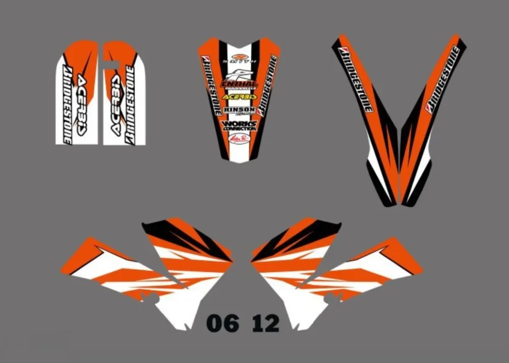 Наклейка для мотоцикла и SX 85 SX85 набор KTM 2006 2007 2008 2009 2010 2011 2012|Наклейки стикеры| |