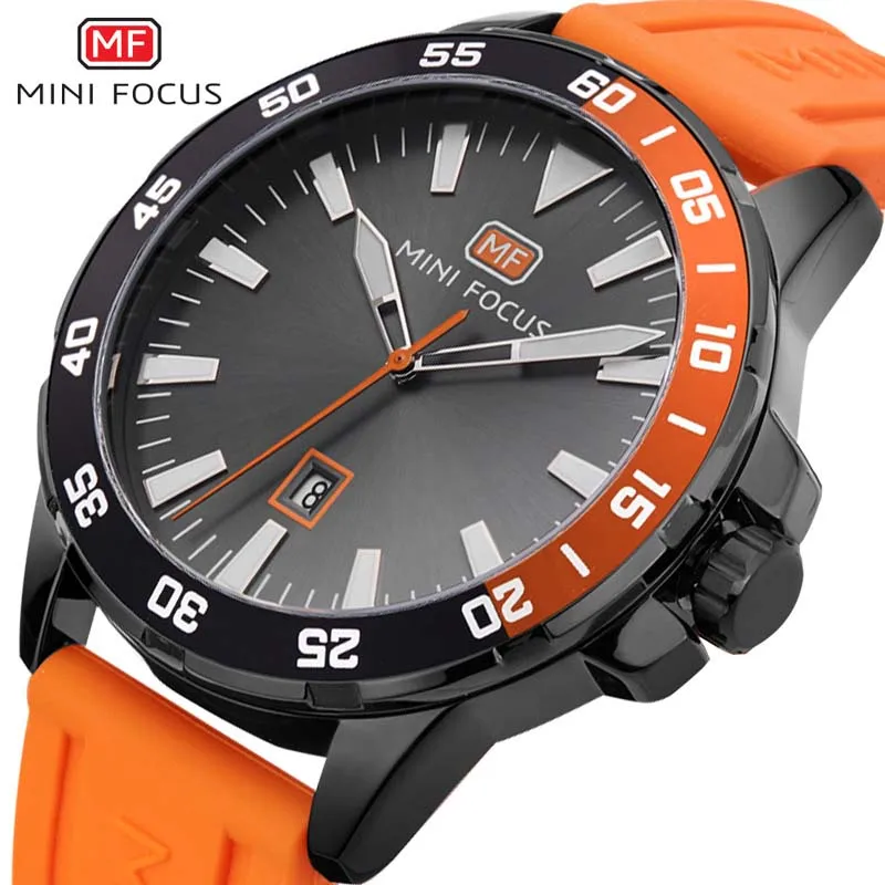 

Men Watches Analog Quartz Wristwatch Waterproof Silicone Strap Auto Date Sports Army Military Watch Male Relogio Masculino