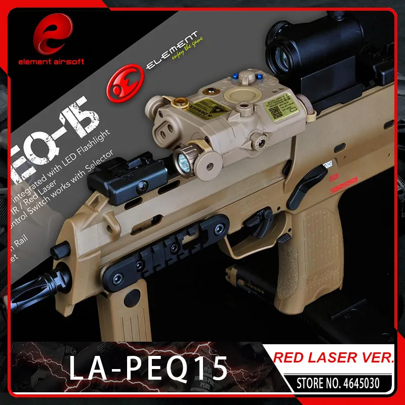 Element Airsoft LA PEQ15 Red Dot Tactical Light PEQ IR Red Laser Combo Hunting Softair Peq-15 Flashlight for 20mm Picatinny Rail