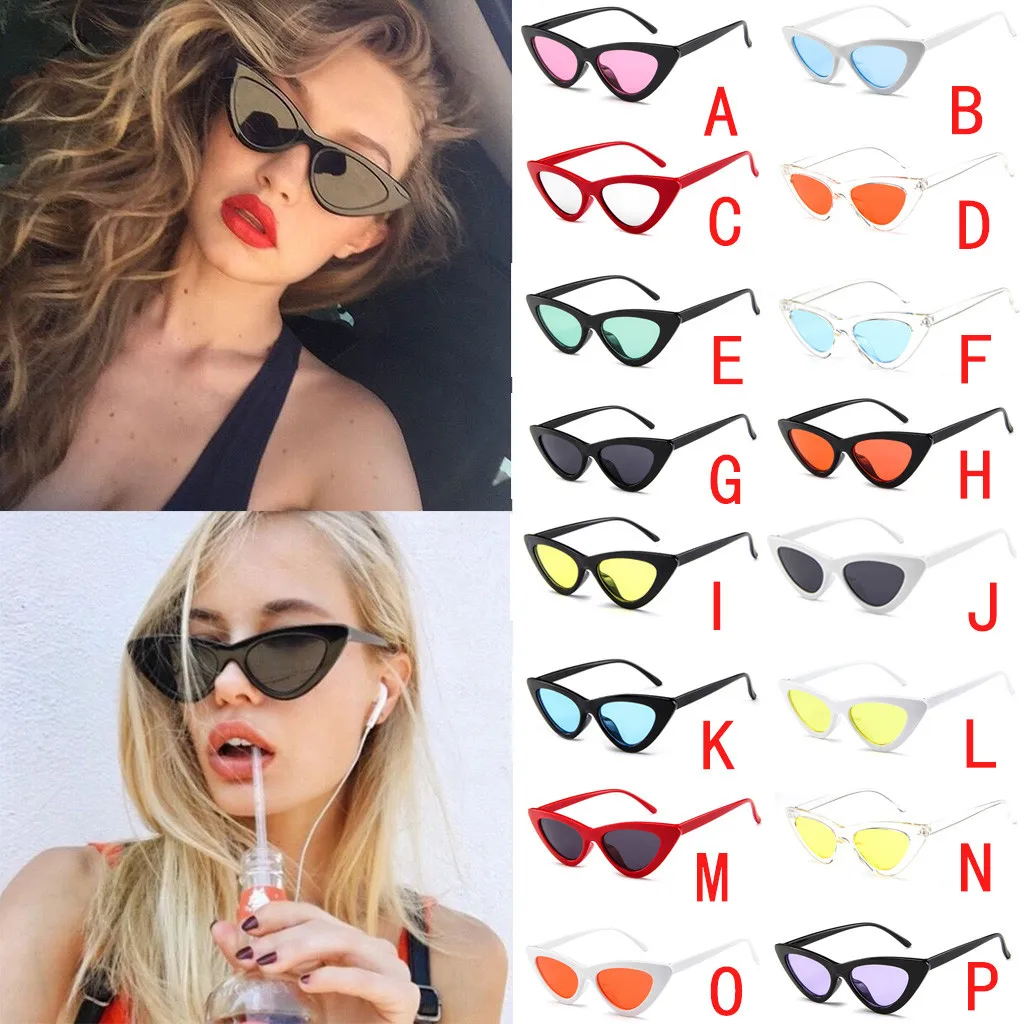 Sunglassese женские винтажные Ретро треугольные cateye очки feminino Солнцезащитные очки женские очки солнцезащитные очки для женщин