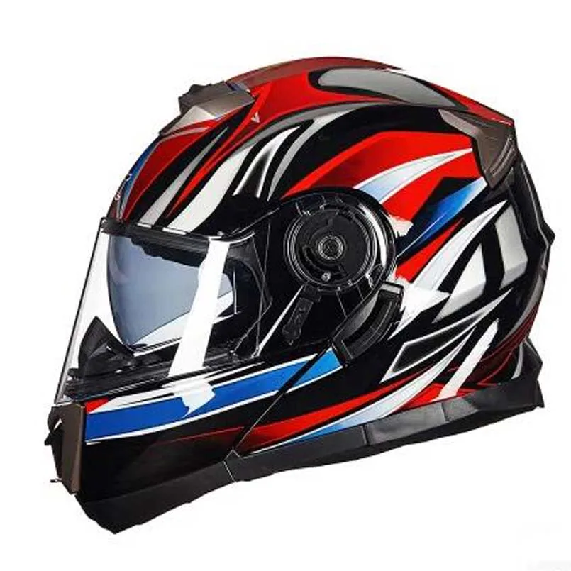 GXT мотоциклетные шлемы всесезонные с открытым лицом двойными линзами без