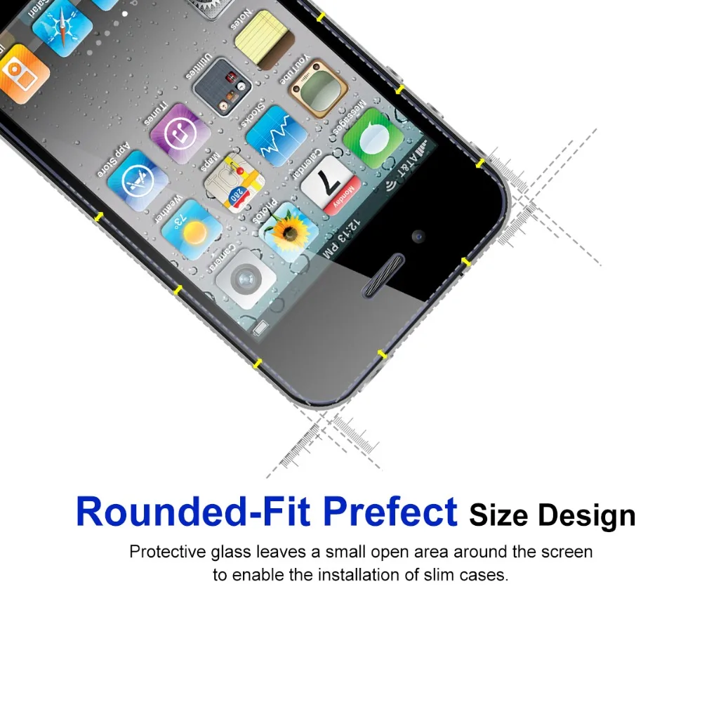 Original Topnow HD Toughened Protective 9H 2.5D Tempered Glass Phone Screen Protector Film For iPhone 4 4s +Cleaning Kit | Мобильные
