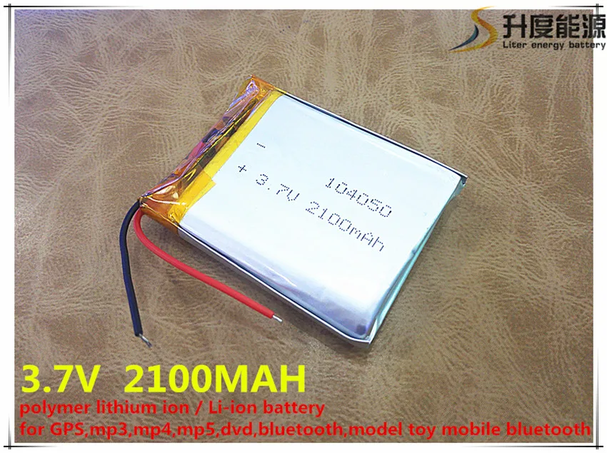 5 шт 3 7V литий полимерный аккумулятор 104050 2100MAH планшетный ПК навигация Мобильная