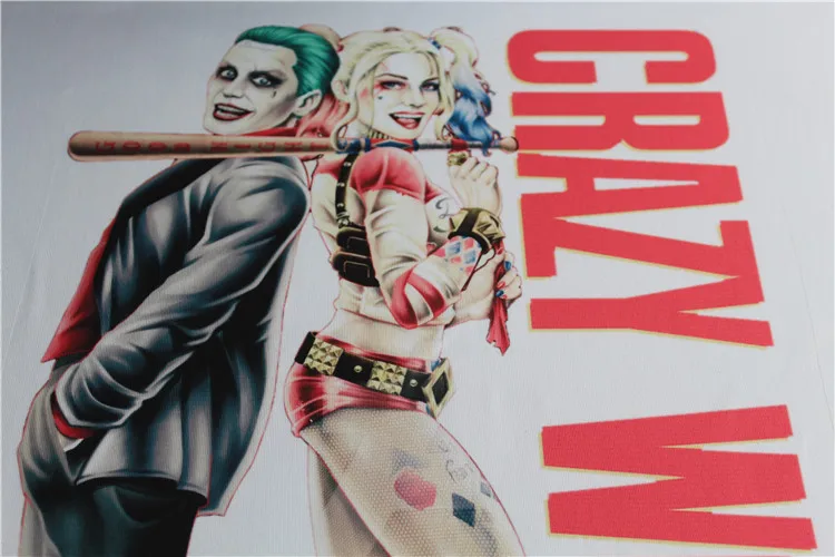 DC комикс Джокер Отряд Самоубийц футболка Харли Квинн Футболка крутая Новинка