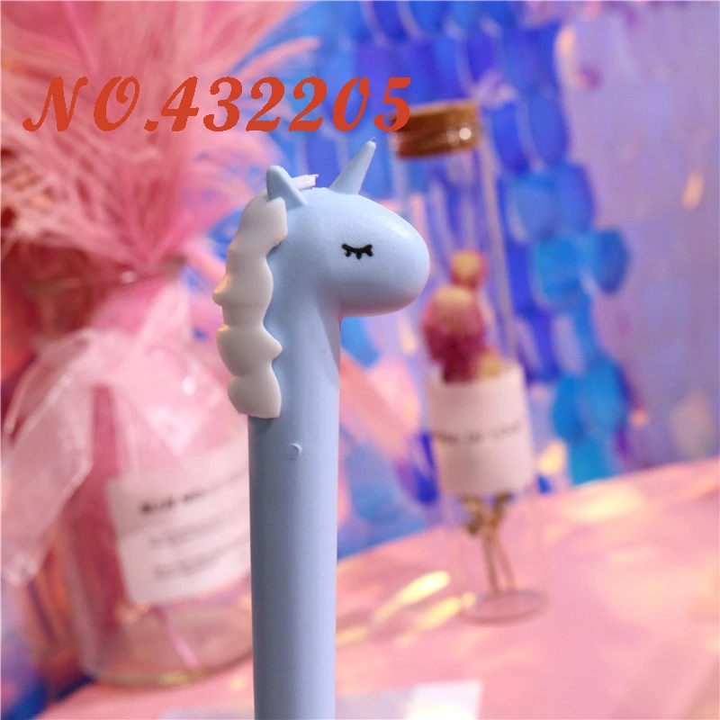 Мультфильм милый цвет Макарон Единорог школьная гелевая ручка школьный