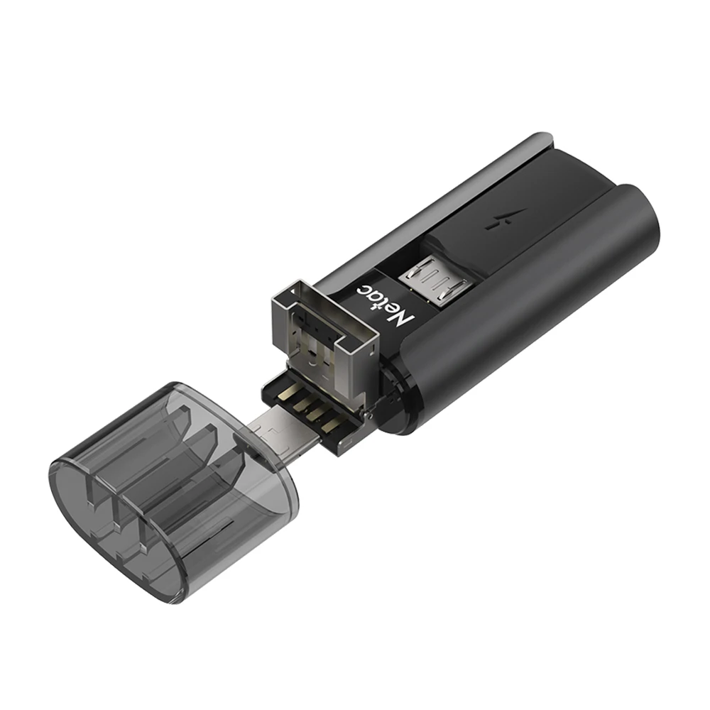 Netac U295 двойной Micro USB зарядный флеш-накопитель черный 16 ГБ 32 64 2 0 флэш-диск USB2.0 OTG