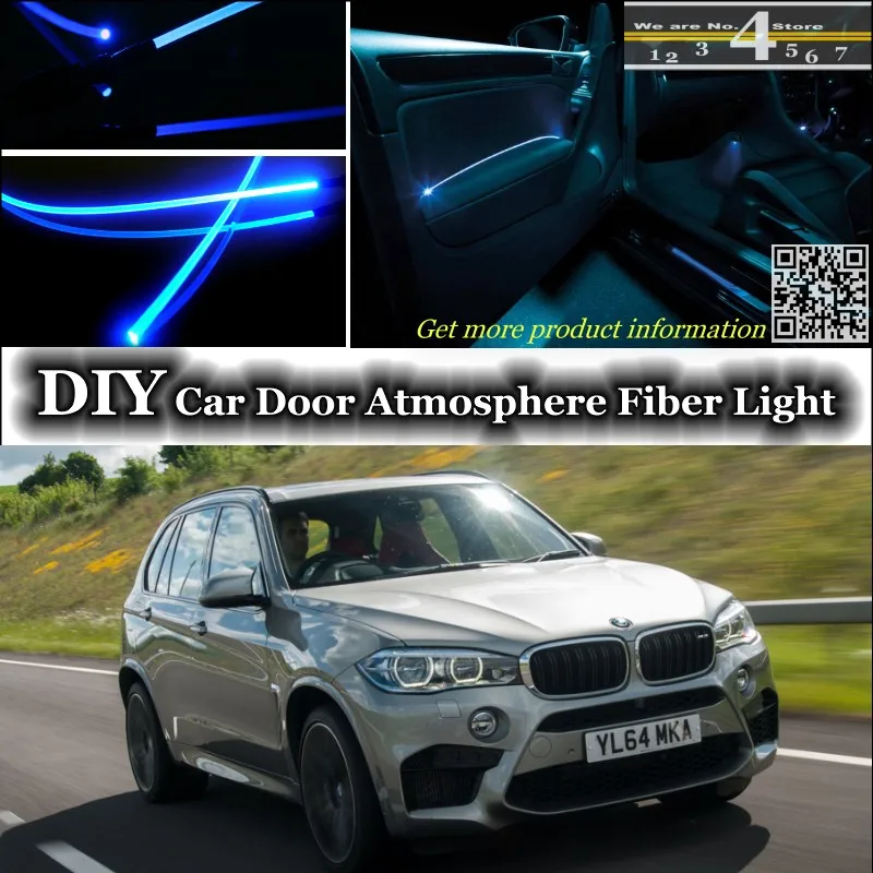 Для BMW X5 внутренний окружающий свет настройки атмосферное волоконно оптическое