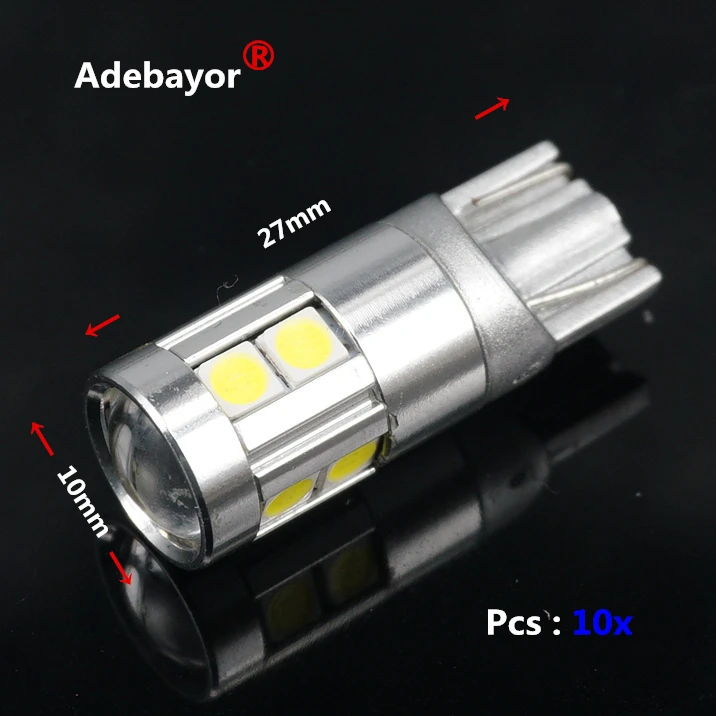 4 шт. светодиодсветодиодный лампы T10 194 168 W5W 3030 9 Smd|interior led lamps|interior car lampled interior lamp |