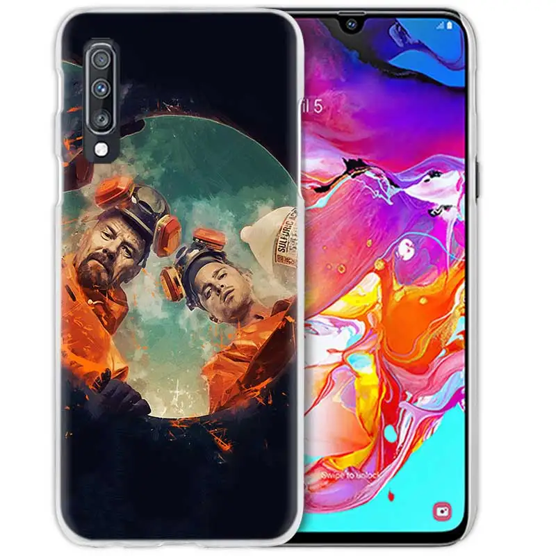 02 Чехол с принтом «во все тяжкие» чехол для samsung Galaxy A50 A70 A20e A40 A30 A20 A10 A8 A6 плюс A9 A7 жестркий прозрачный пк чехлы для телефона с бумажником и крышка - Цвет: 02