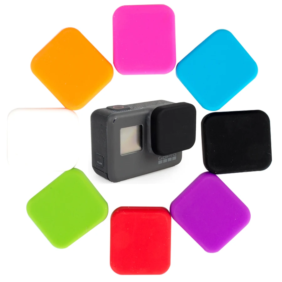 

For Gopro Hero 5 6 Lens Cover Case For GoPro Hero 5 6 Sliver & Balck Editon Camera Accessories Soft Silicone case skin