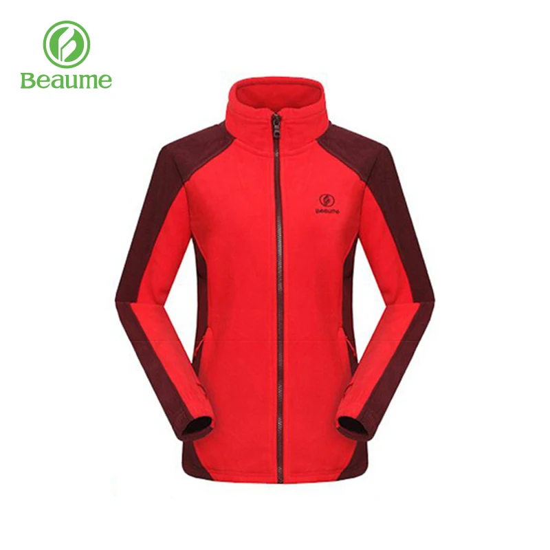 Beaume Winter Windproof Lightweight Outwear Camping Climbing Fleece Jacket for Women 63322 Red | Спорт и развлечения