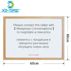 Белая доска XINDI 40*60 см, фоторамка из МДФ, магнитная доска для рисования, белая доска для сообщений, сухое стирание, Бесплатные аксессуары, фабричная розетка WB25