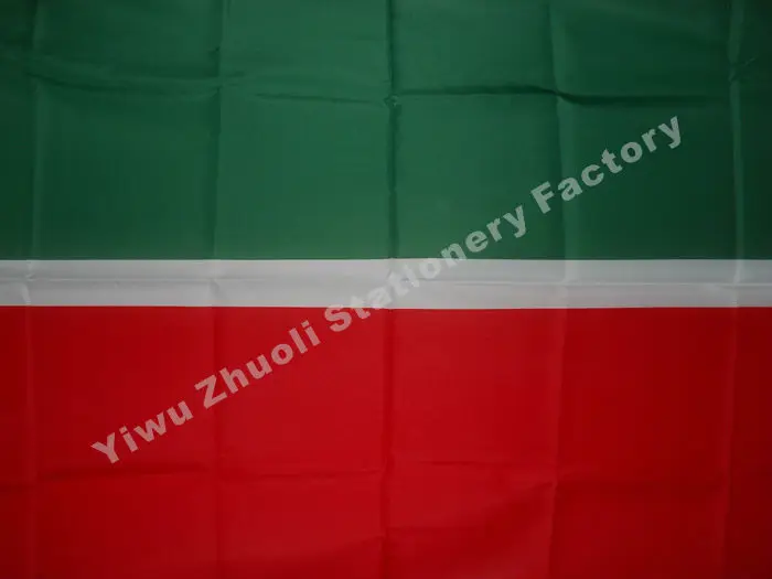 Республика татар с гербом Ak Bars ФЛАГ 150X90 см(3X5 футов) 120 г 100D полиэстер двойная прошитая