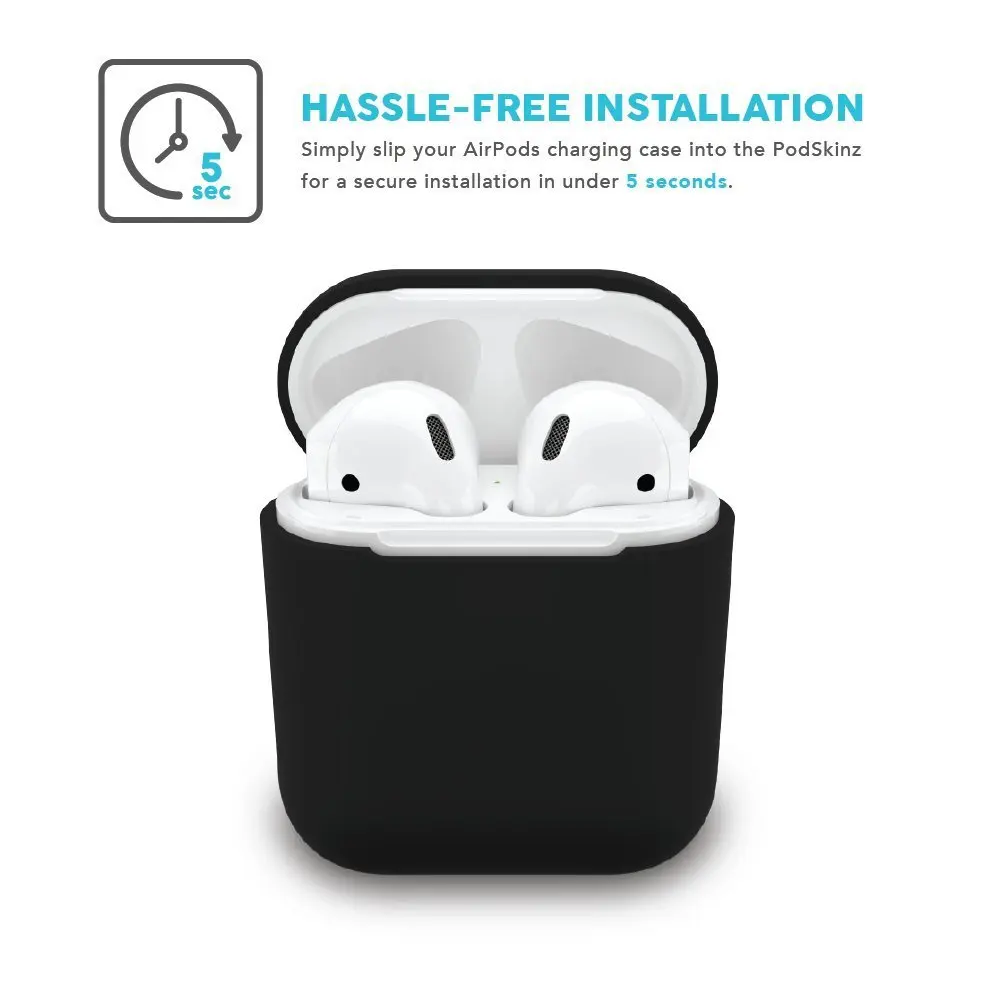 Мягкий силиконовый чехол для наушников Rovtop Apple Airpods противоударный AirPods Bluetooth
