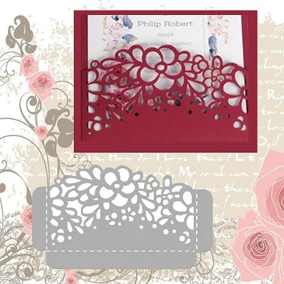 

Grite 15 Style Flower Lace Border Metal Steel Cutting Dies Stencils for Making Scrapbooking DIY Album Paper Embossing Cards